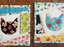 Those Adorable Selvages Quilt-as-you-go Hot Pad Tutorial