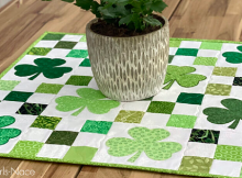 Scrappy Shamrocks Small Quilt Tutorial