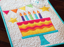 Many Happy Returns Table Runner