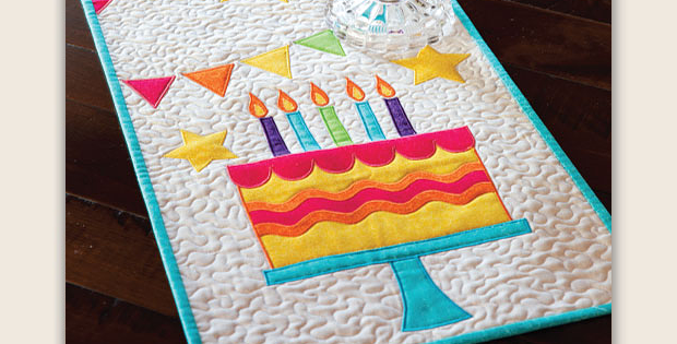 Many Happy Returns Table Runner