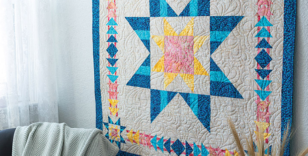 Sea Glass Star Quilt Pattern