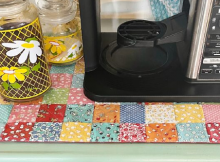 Vinyl Covered Coffee Station Mat Tutorial