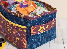 Basket With Pockets And Handles