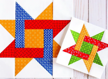 Simple Star Quilt Block Pattern