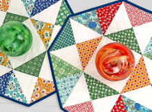Quilted Octagonal Patchwork Placemats Pattern