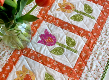 Tulip Garden Quilted Table Runner Pattern