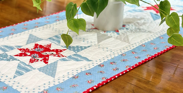 Stars in Summer Table Runner Pattern