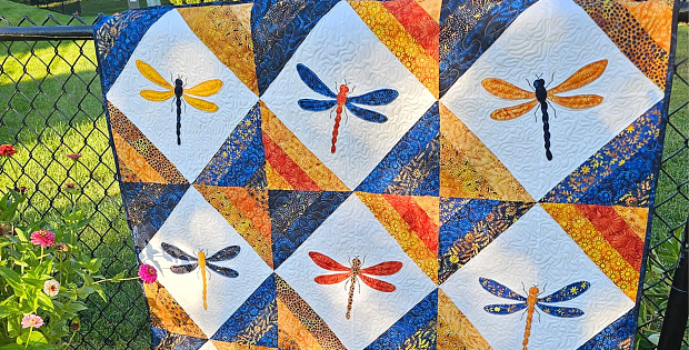 Twilight Dragonflies Quilt Pattern
