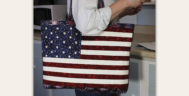 American Flag Tote Bag Pattern
