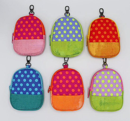 Mini Backpack Card Holder Pattern