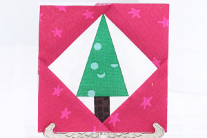 Tree in a Square Quilt Block Pattern