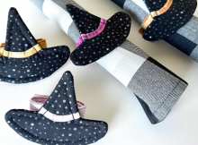 Witchy Hats Napkin Rings Pattern