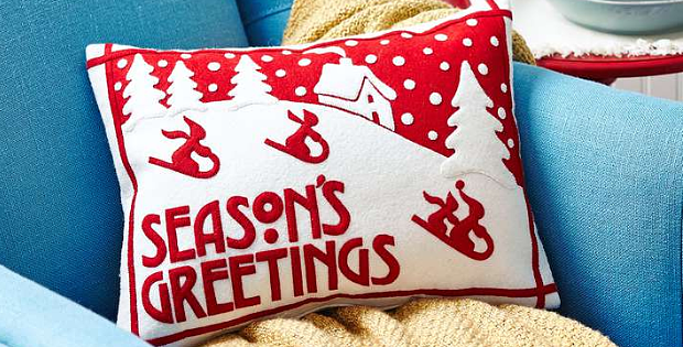Vintage Holiday Throw Pillow Tutorial