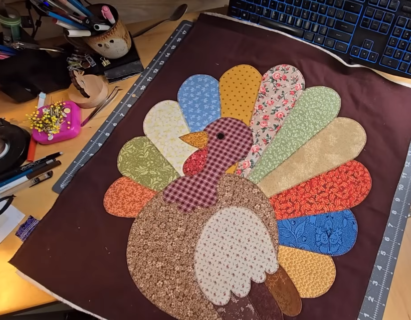 Gobble Til Ya Wobble Scrappy Turkey Quilt Pattern