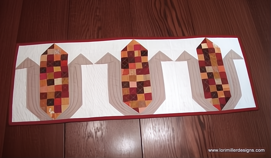 Calico Corn Table Runner Pattern Set