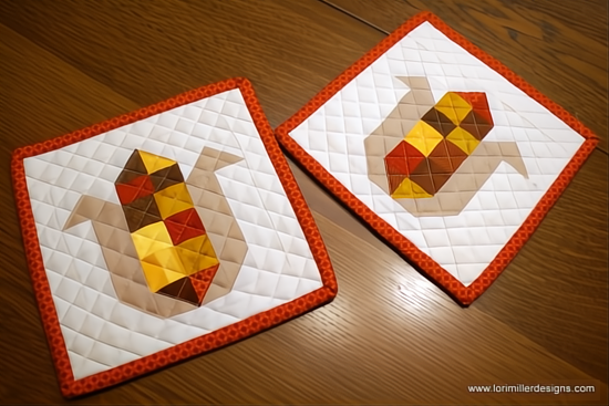 Calico Corn Table Runner Pattern Set