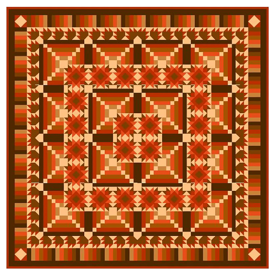 Woodland Rose Quilt Pattern
