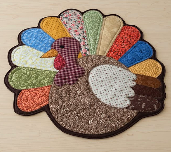 Gobble Til Ya Wobble Scrappy Turkey Quilt Pattern