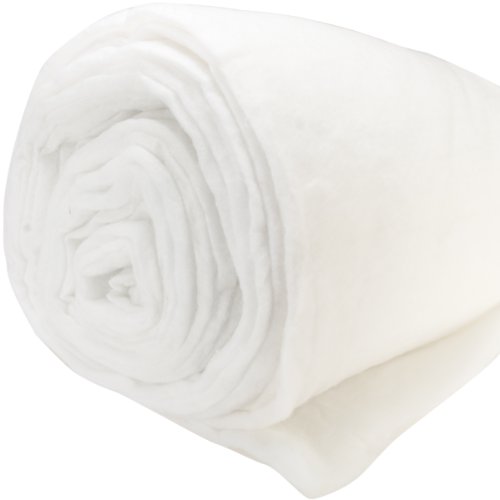 Polyester Batting Medium To High Loft 12oz Per YardDouble Rolled 100