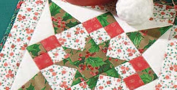 Four Patch Christmas Star Quilt Pattern