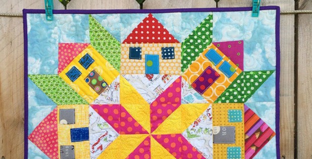 Mini Houses Quilt Tutorial