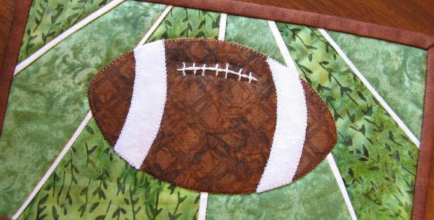 Pigskin Mug Rug Pattern