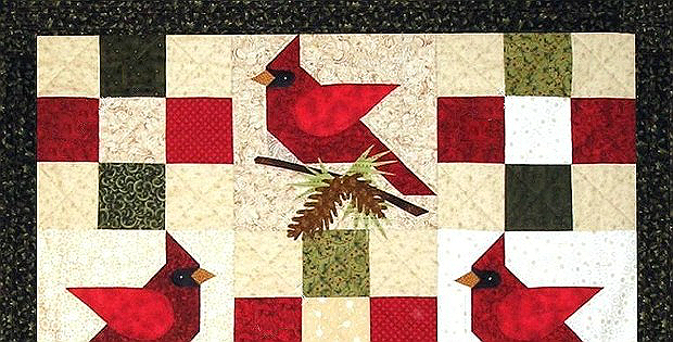 Winter's Song Cardinal Quilt Pattern