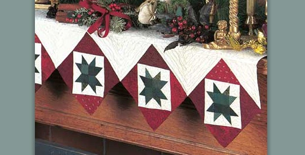 Fireside Stars Mantel Quilt