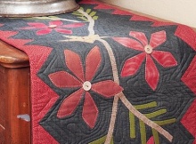 Poinsettia and Pine Table Runner