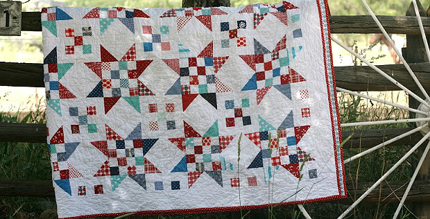 Scrap Jar Stars Quilt Tutorial