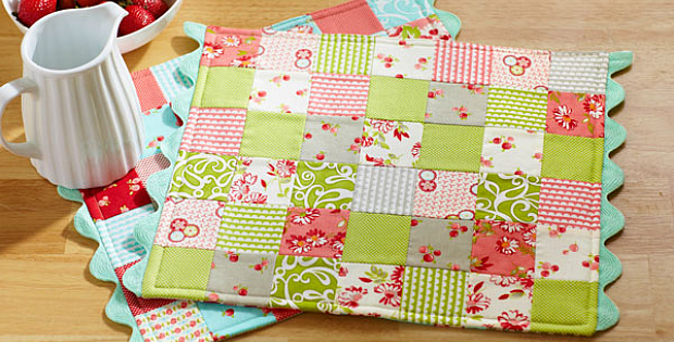 Patchwork Placemats with RickRack