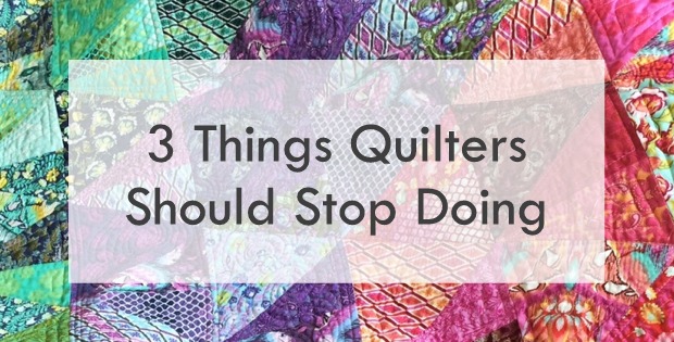 A Must-See Video for All Quilters! Whether you're a beginning quilter or highly experienced, you're sure to benefit from this video. It doesn't matter if you quilt by hand or machine, you'll find that these tips will help you to become a better quilter. Angela Walters created this video from a talk she gave at QuiltCon. She discusses three things to stop doing that will help you to enjoy the quilting process more, value your quilts more highly and derive more satisfaction from completed projects. You may have heard these tips before but you're likely to appreciate the reminder. We know we did.