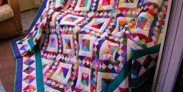 Jacob's Ladder Scrap Quilt