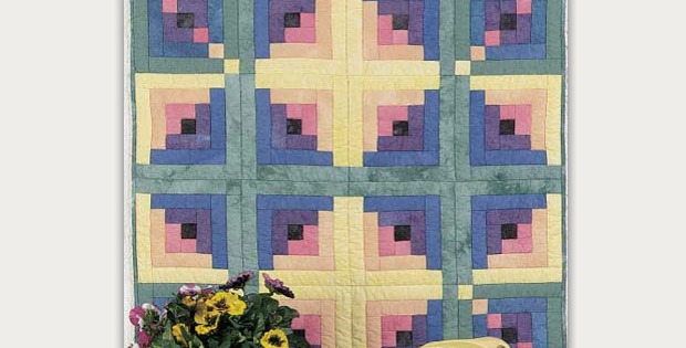 Updated Log Cabin Wall Quilt