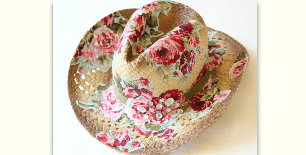 Fabric Cowgirl Hat