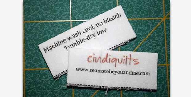 Quilt Care Label Tutorial