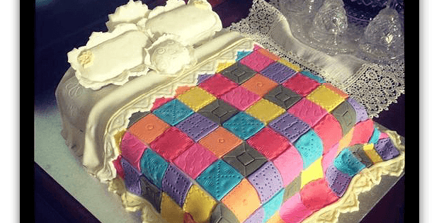 Bed with Quilt Cake