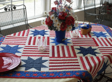 Easy Patriotic Table Quilt