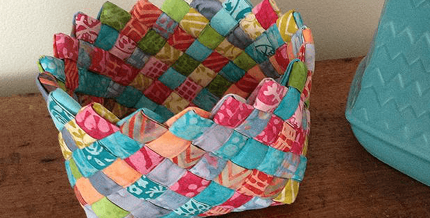Weave Fabric Strips Into a Charming Basket - Quilting Digest