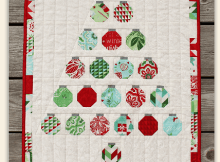 Christmas Baubles Wall Quilt