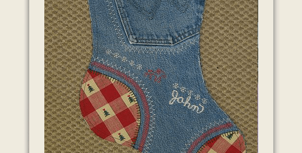 Denim Christmas Stockings