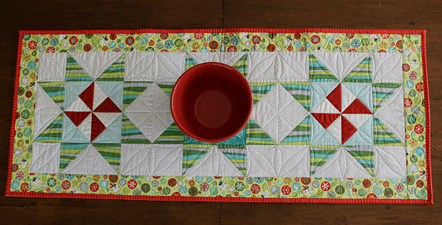 Pinwheel Star Table Runner