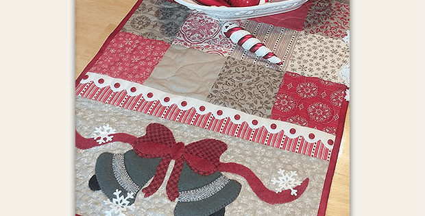 Silver Bells Table Runner