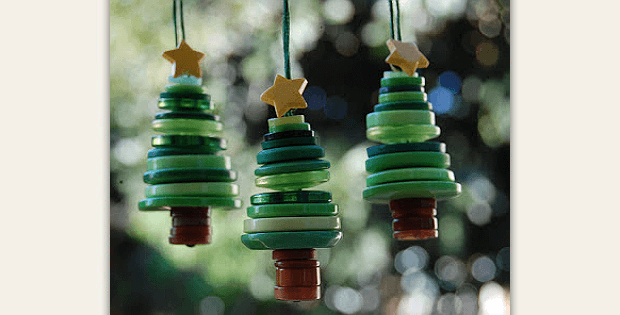 Button Tree Ornaments