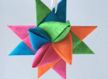 Folded Fabric Star