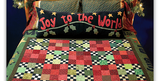 Joy to the World Pillow and Quilt