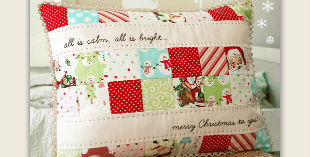 Making It Bright Christmas Pillow