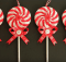 Fabric Peppermint Lollipop Ornaments