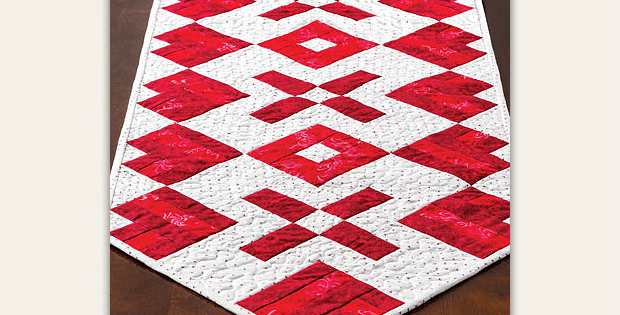 Hearts of Fire Table Runner