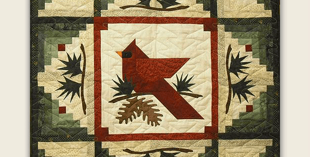Winter's Majesty Cardinal Quilt Pattern